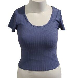 [Destined] Blue Short Sleeve Top - Size M